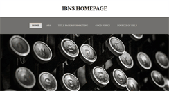 Desktop Screenshot of ibnshomepage.org